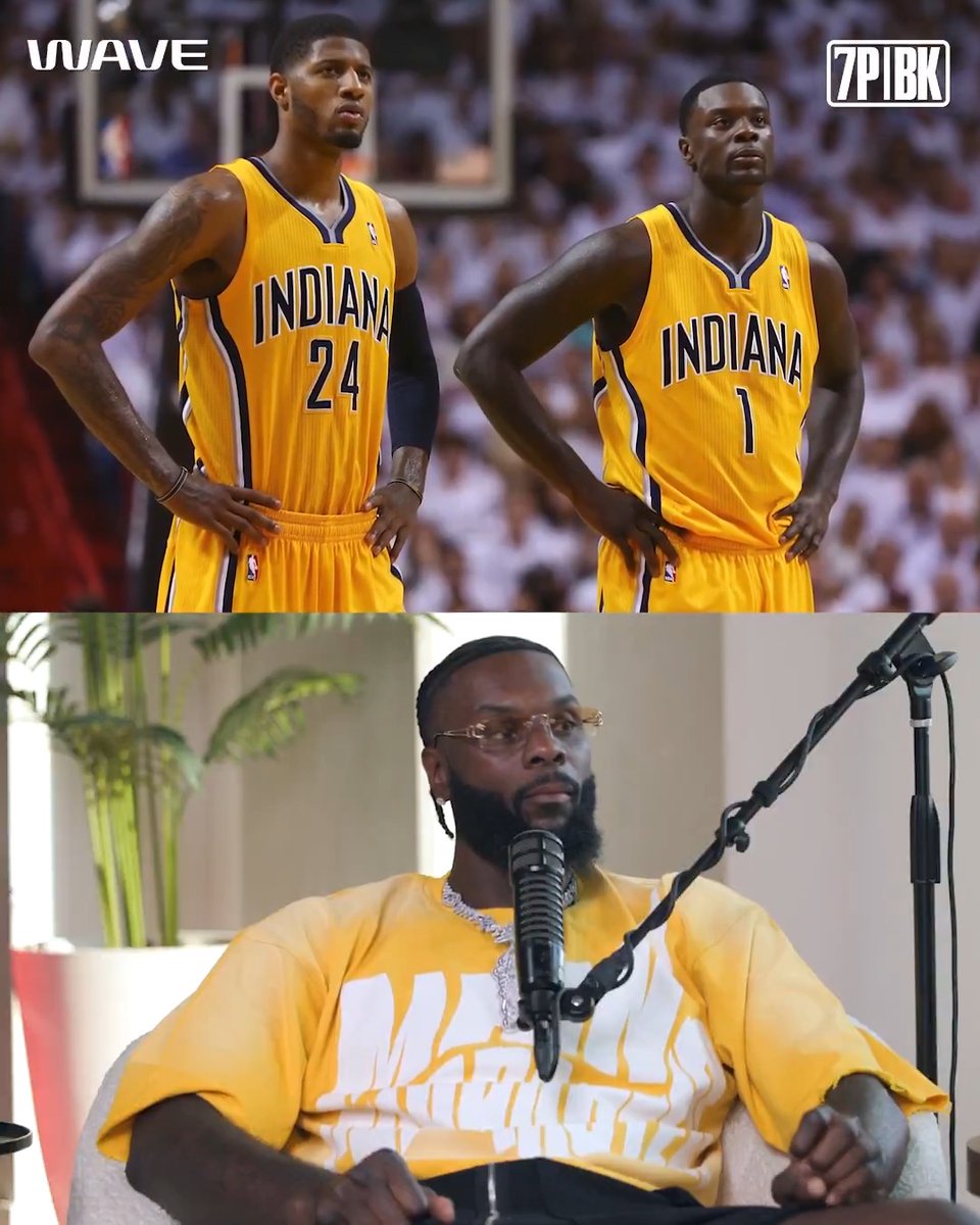 "He already had the pure basketball game, I had the streetball game." Lance &amp; Paul George teaming up on the Pacers couldn't have been more PERFECT for them 💯