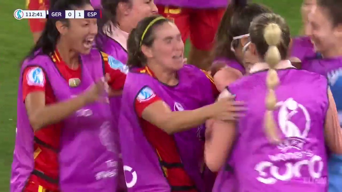 Breakthrough for Spain as Aitana Bonmati puts them ahead in extra-time! 👊 #BBCFootball #WEuro2025