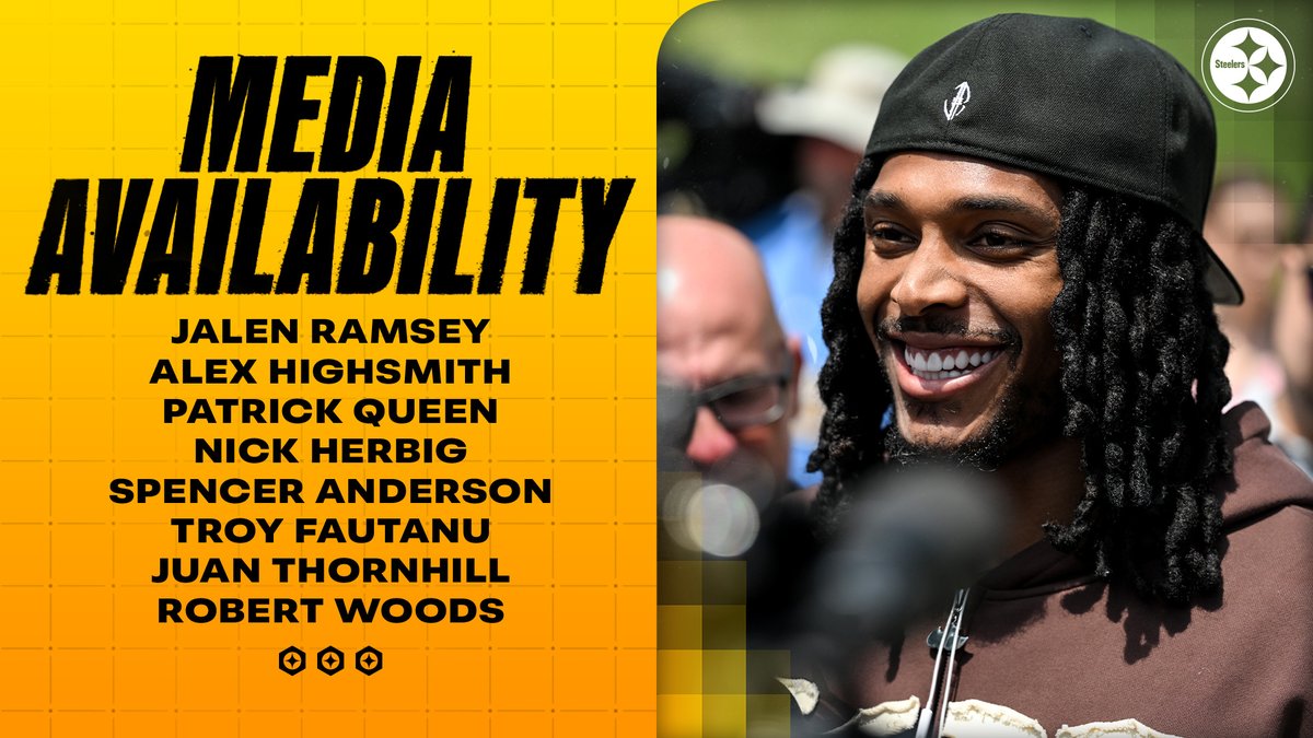 Jalen Ramsey, Alex Highsmith, Patrick Queen, Nick Herbig, Troy Fautanu, Juan Thornhill, Robert Woods, and Spencer Anderson spoke to the media on Wednesday:
