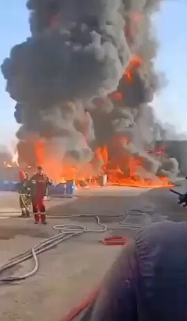 انفجار في مصفاة #اصفهان