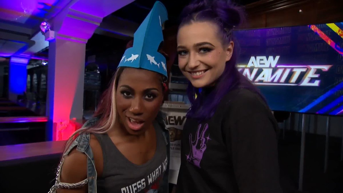 .BIG Billie Starkz • ビリー・スタークス and ROH Women’s World Champion Athena is ROH & All Elite! send a stark reminder to AEW Women’s World Champion “Timeless” Toni Storm! Watch #AEWDynamite presented by #SharkWeek LIVE on TBS & HBO Max