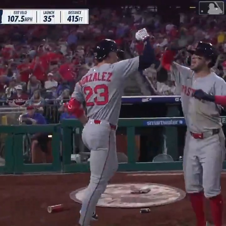ROMY WITH THE GO-AHEAD GRAND SLAM.