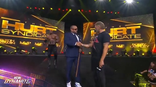 WHAT?! Adam Copeland made a deal with AEW World Tag Team Champions The Hurt Syndicate to do what they to best to FTR! Watch #AEWDynamite presented by #SharkWeek LIVE on TBS & HBO Max