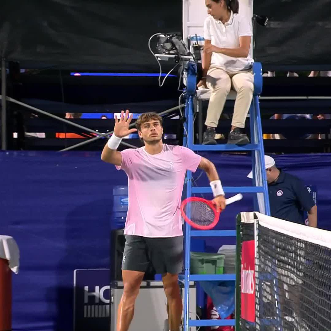 Forza Flavio 💪 2024 runner-up Flavio Cobolli defeats Nishioka 6-2 7-6. #MubadalaCitiDCOpen