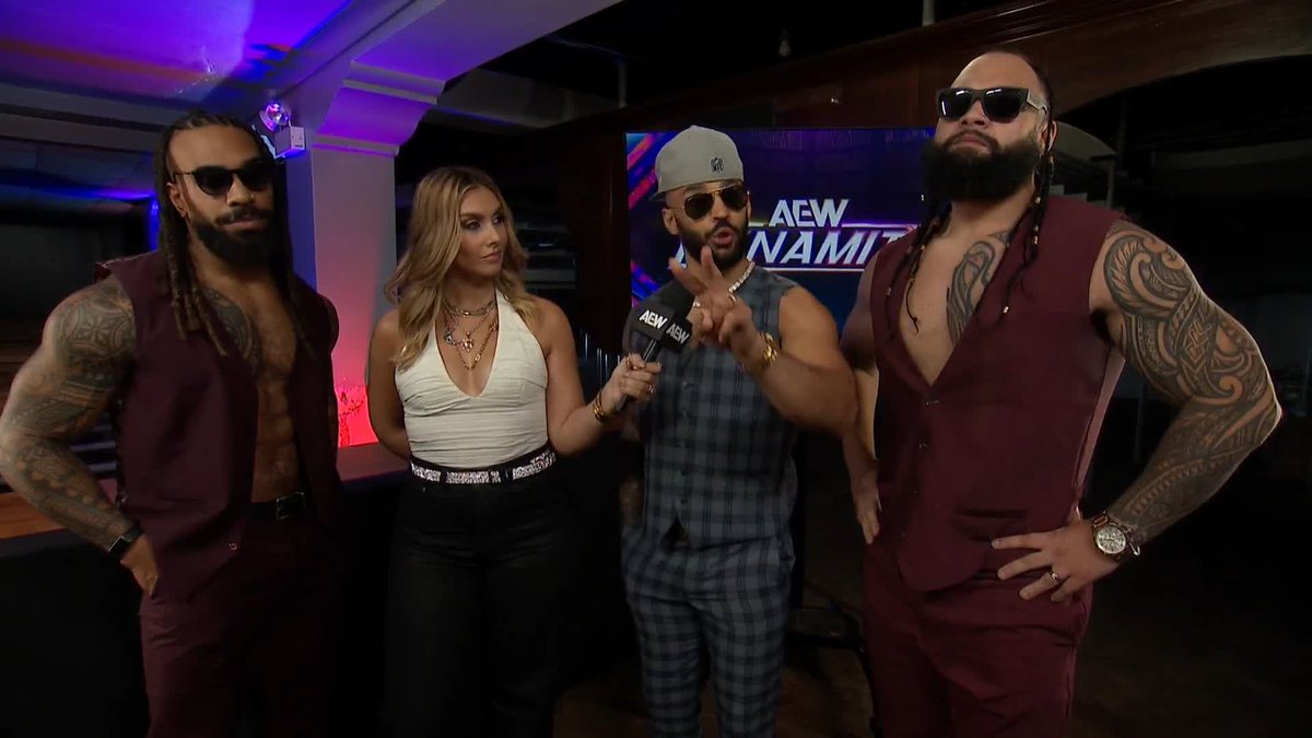 "You will respect us… or fear us!" Lightskin Kingpin, with GOA Toa Liona and B I S H O P K A U N 🇨🇲, has been unstoppable and is showing no signs of slowing down. Watch #AEWDynamite presented by #SharkWeek LIVE on TBS & HBO Max