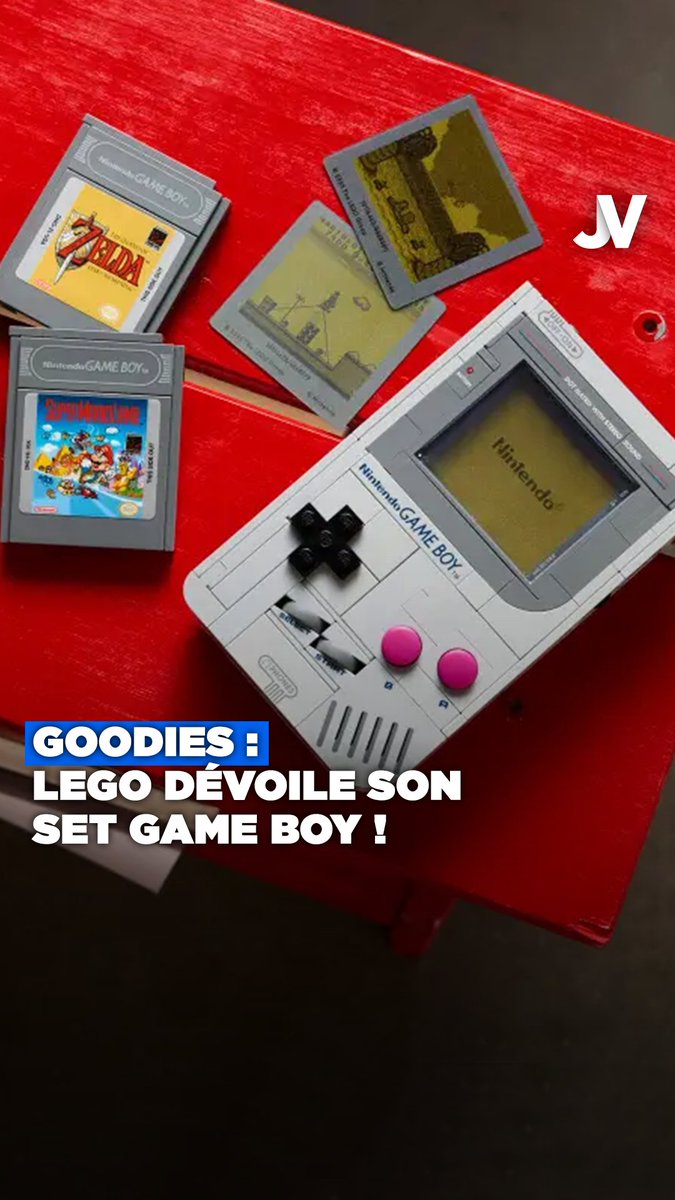LEGO annonce un set GAME BOY ! - 421 pièces - 2 répliques de jeux : Zelda Link's Awakening et Super Mario Land - 59,99€ - dispo le 1er octobre