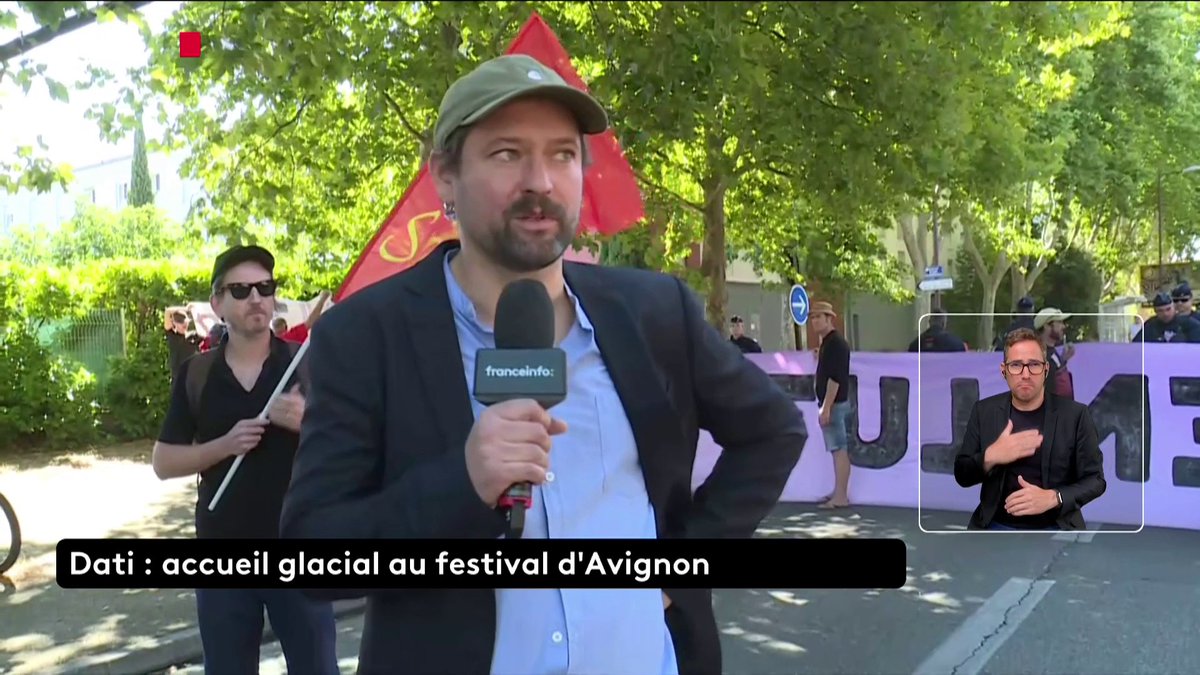 🔴🗣 "On demande très clairement la démission" de Rachida Dati Ghislain Gauthier, secrétaire général de la CGT Spectacle, s'exprime alors que la ministre de la Culture est présente aujourd'hui au festival d'Avignon. Rachida Dati est renvoyée devant un tribunal correctionnel, notamment pour "corruption" et "trafic d'influence". 📺#franceinfo #canal16