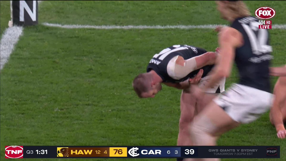 "Thanks for the memories." Sam Docherty gets his farewell goal 😍 📺 Watch #AFLHawksBlues on Ch.504 or stream on Kayo: ✍️ BLOG 🔢 MATCH CENTRE