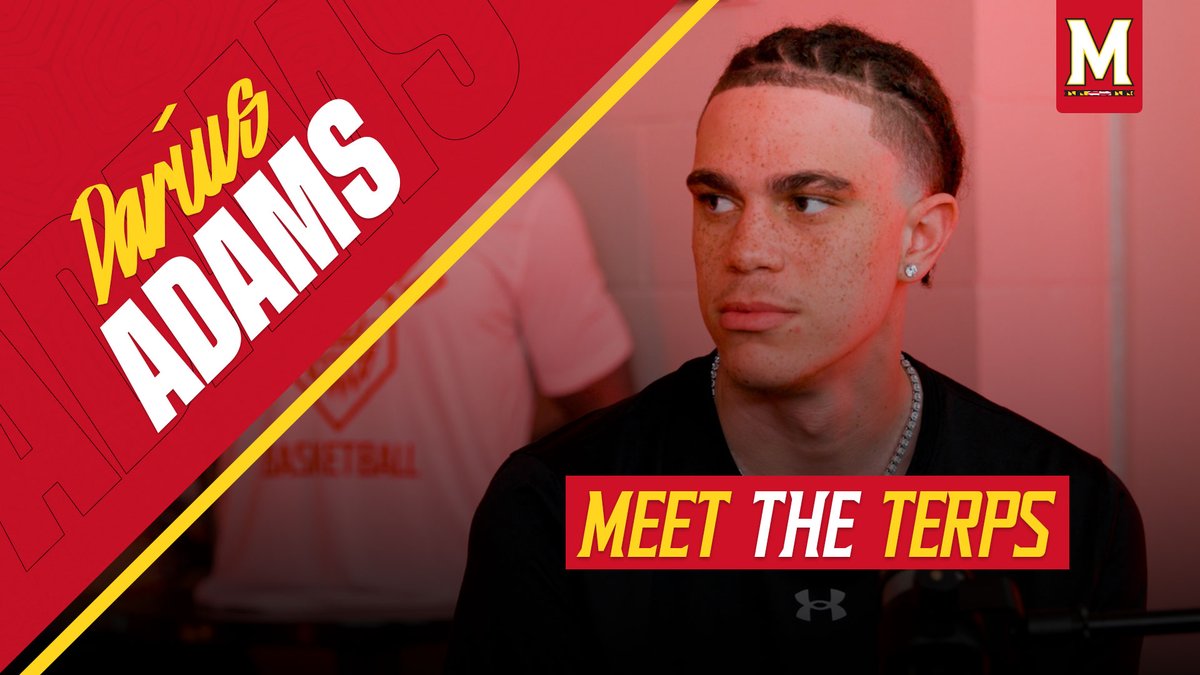 NEW EPISODE 👇 Our Meet The Terps series continues as host Brendan Hartlove sits down with Darius Adams!