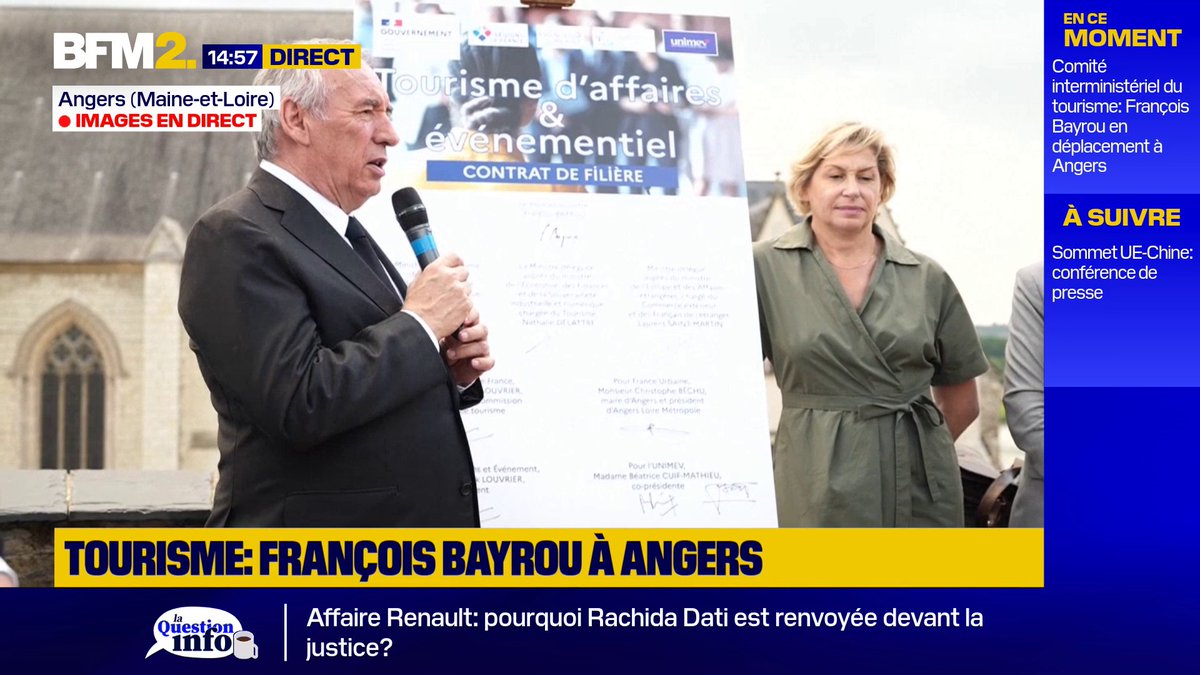 François Bayrou: "Nous sommes un pays dans lequel travailler ensemble paraît souvent une gageure. (…) Nous avons devant nous des enjeux si importants qu’il est illusoire de penser les relever si nous n’arrivons pas à conjuguer nos forces" #BFM2