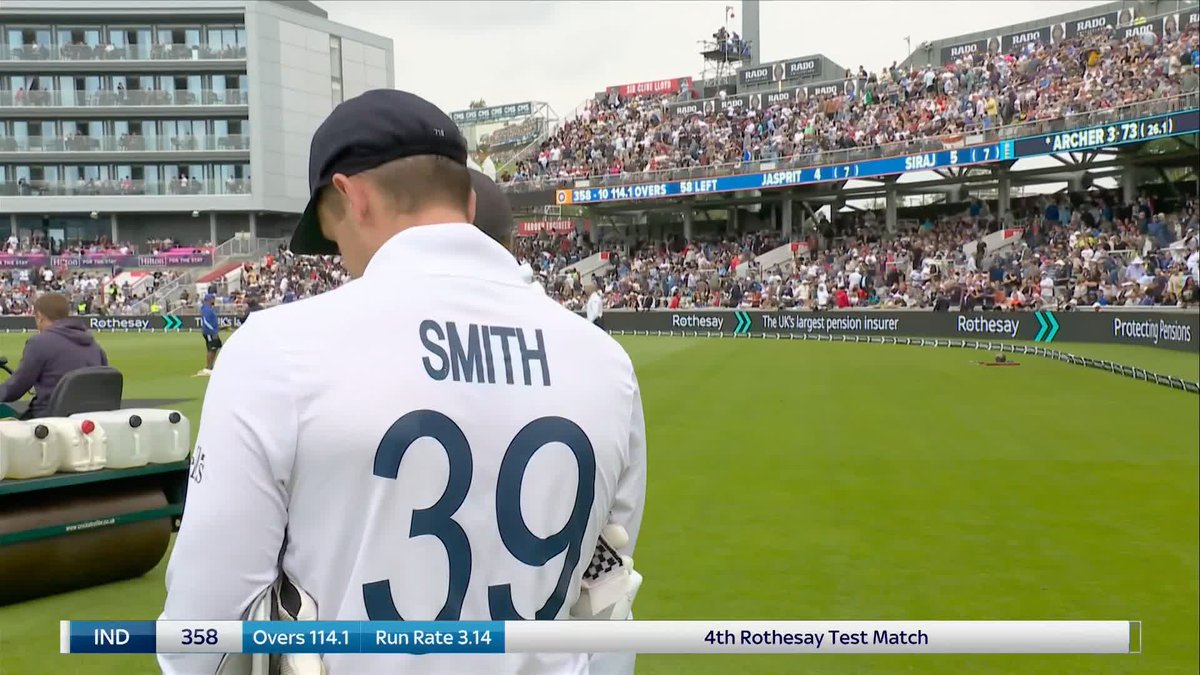 Thanks to an adamant call for a review from Joe Root... 🤩 India are bowled out for 358 at Old Trafford 🇮🇳