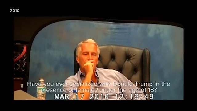 Q: Have you ever socialized with Donald Trump in the presence of females under the age of 18? Epstein: Though l'd like to answer that question, at least today l'm going to have to assert my Fifth, Sixth, and 14th Amendment rights