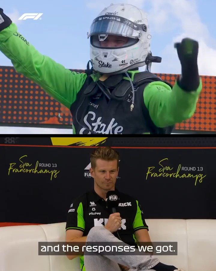 What a performance 💪 What a result 🥉 Nico Hülkenberg looks back on his incredible drive at Silverstone 🇬🇧 #F1 #BelgianGP