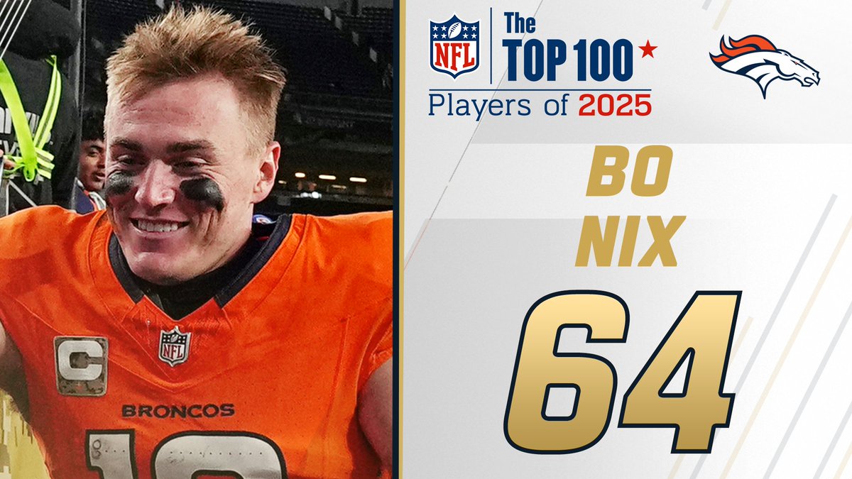 NFL Top 100 Players of 2025: Denver Broncos QB Bo Nix debuts at No. 64! NFL Films