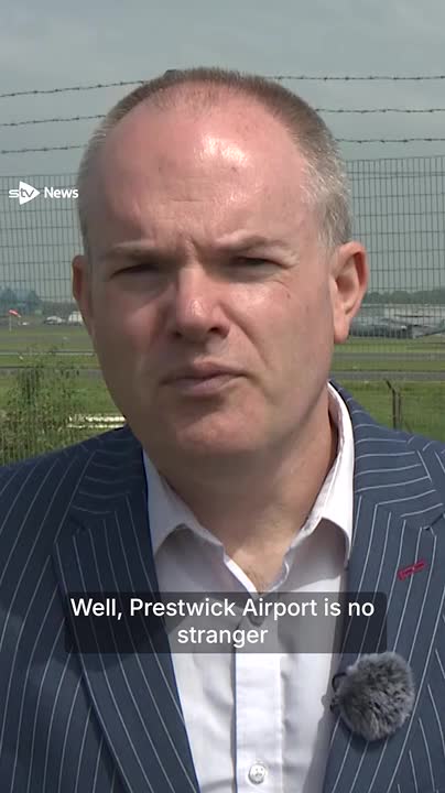American jets have been spotted at Prestwick Airport ahead of Trump's visit to Scotland. The US President is due to be welcomed by Scottish secretary Ian Murray on Friday.