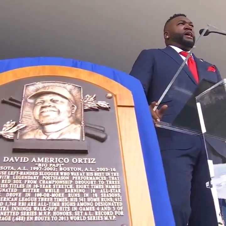 3 years ago today, Big Papi was inducted into the Hall of Fame.