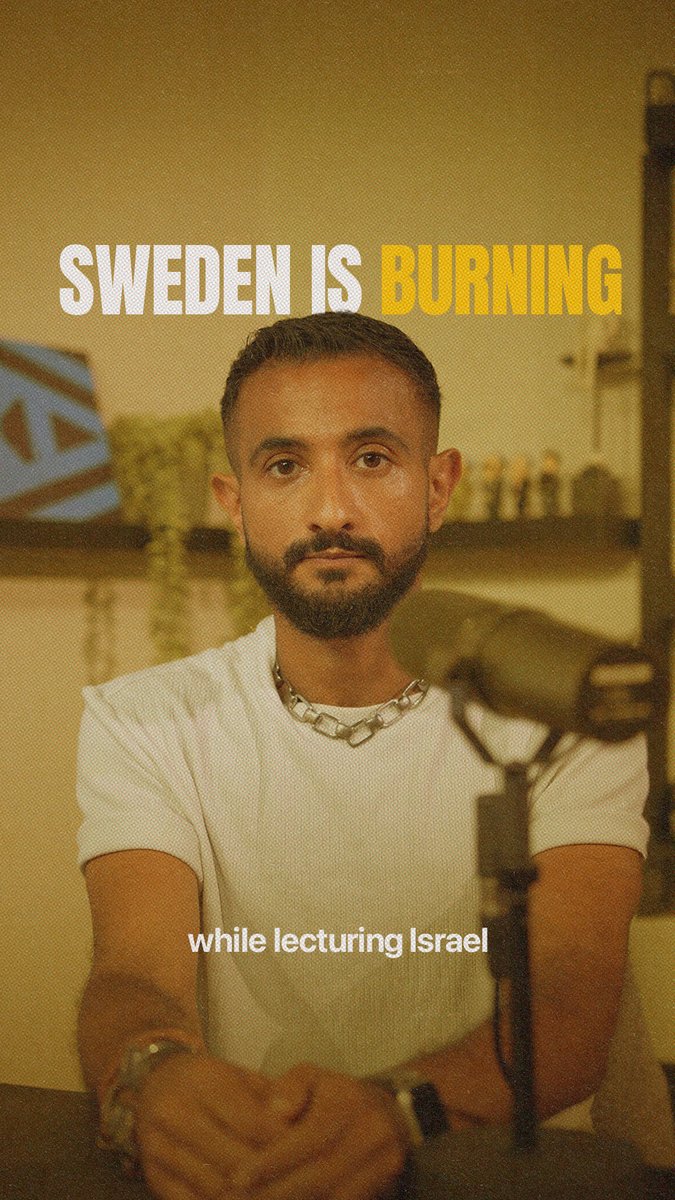 Sweden is burning because of Islamic extremism and trying to lecture Israel about how to deal with terrorism. Why don't you clean your side of the street first?” @justluai (a Swedish citizen) has a few questions to Sweden.