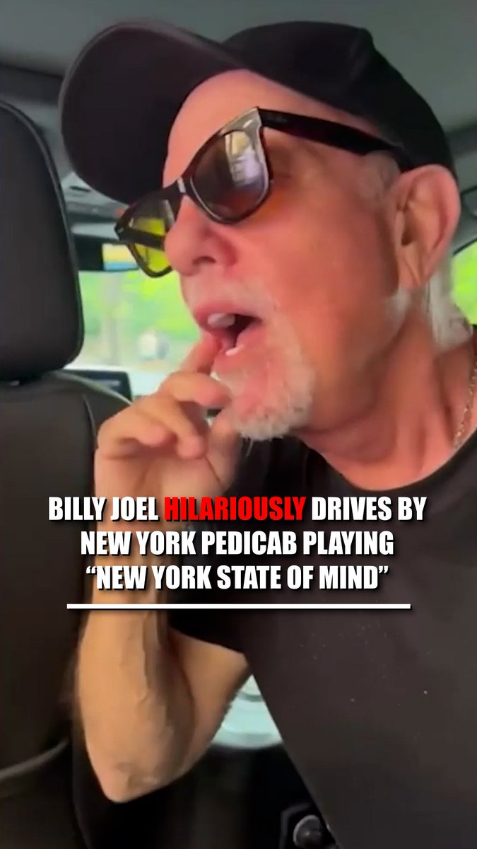 RIGHT PLACE, RIGHT TUNE: Billy Joel bumps into a New York pedicab playing his own song, "New York State of Mind."