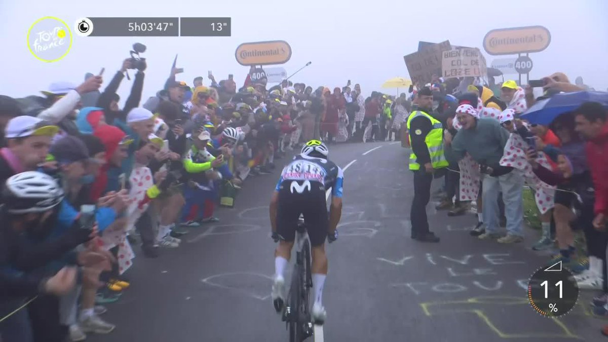 ¡ES DE OTRO PLANETA! Tadej Pogacar aceleró y no solo dejó muy atrás a Jonas Vingegaard, sino que superó a Einer Rubio y estiró su ventaja. 🔥😳 ¡Qué exhibición de ciclismo! 🤯