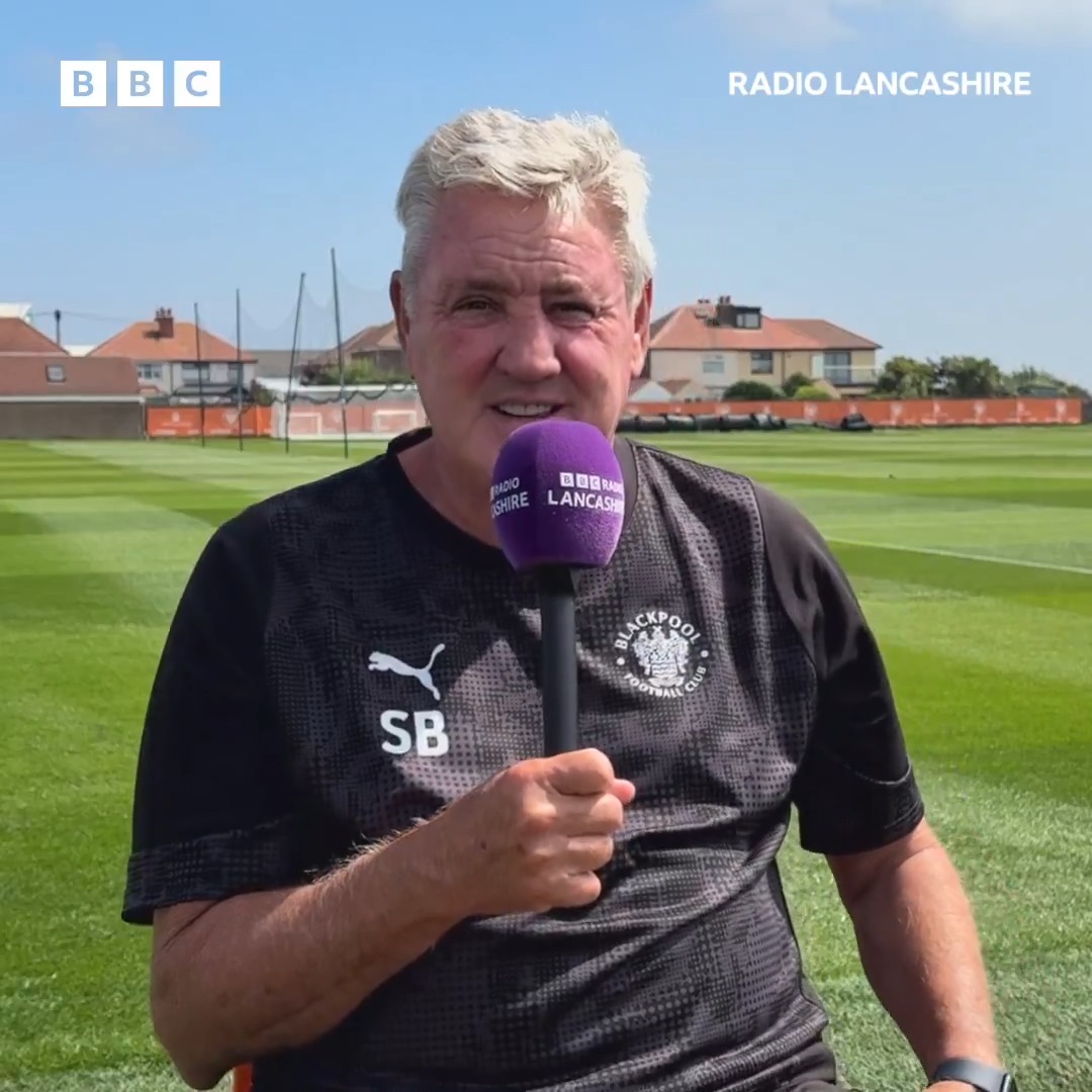 "We've still got a bit to do, we realise that. We're a bit light in the wide area and we've only got two out and out centre forwards at the moment..." #Blackpool boss Steve Bruce on getting their squad ready for the new season. #utmp I #bbcfootball I #bbcsport