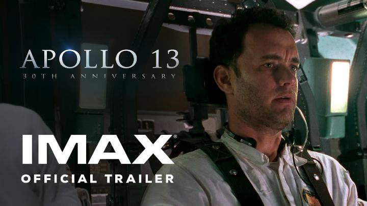 To celebrate its 30th anniversary, experience Apollo 13 presented for the first time in IMAX in its full-length theatrical version starting September 19.