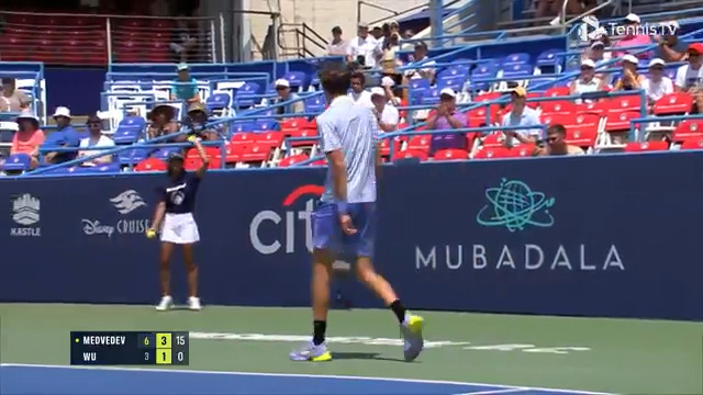 Medvedev doing Medvedev type things! 😜 Mubadala Citi DC Open | #MubadalaCitiDCOpen | Daniil Medvedev