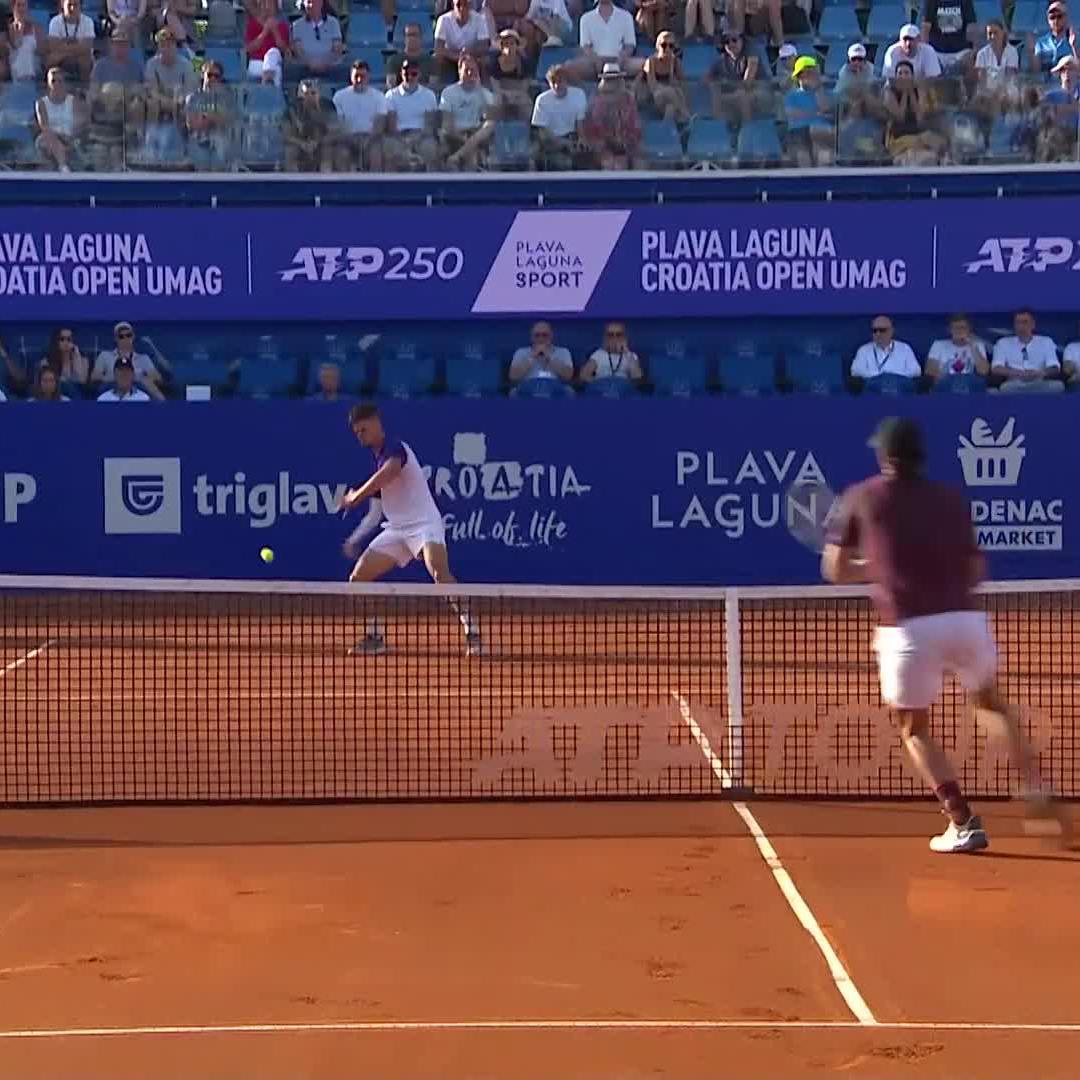 Furious Dino in Umag 🥵 Prizmic takes the opener 6-1 vs Darderi in 26 minutes! #CroatiaOpenUmag