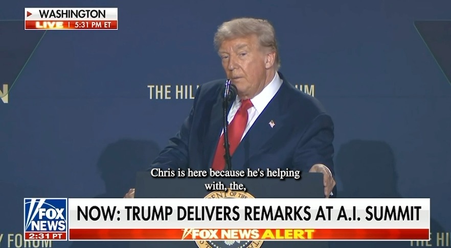 President Trump: “I want to thank Chris…Chris is here because he’s helping with the tremendous energy success we are having…we have more energy than anyone else in the world.” 👏 👏👏