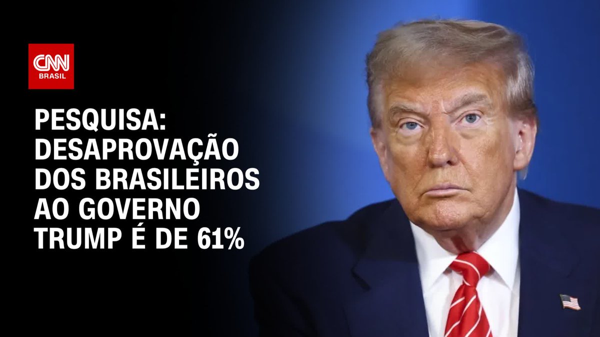 Desaprovação dos brasileiros ao governo Trump é de 61%; assista #BastidoresCNN