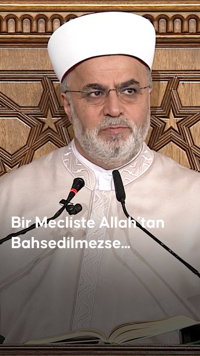 🎙Diyanet İşleri Başkan Yardımcısı Doç. Dr. Burhan İşliyen: Bir Mecliste Allah’tan Bahsedilmezse...