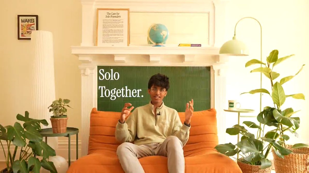 Solo founders are underestimated. We’re changing that. In May we launched the Solo Founders Program (<1% acceptance rate) for six founders to build together in SF. 60 days in: millions raised, 35k GitHub stars, rapid growth. Join us: Fall 2025 applications close soon.