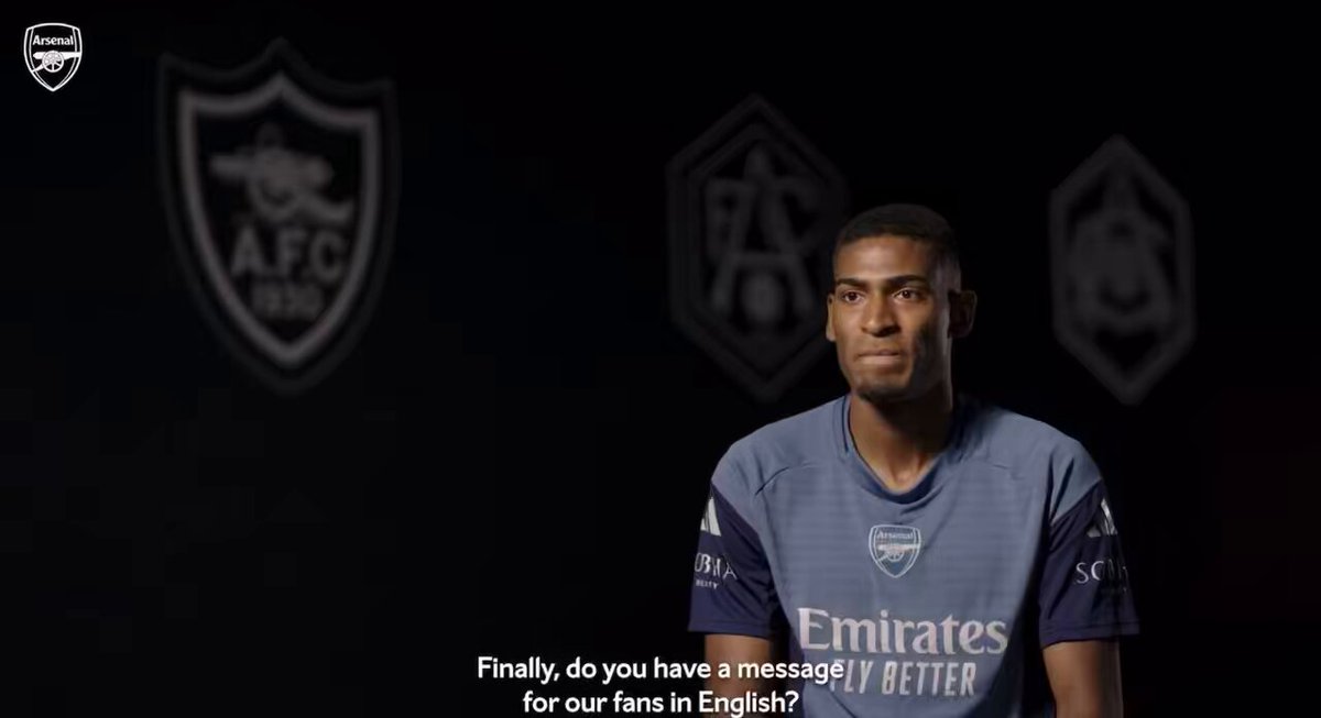 🎥 Cristhian Mosquera shares a message to the Arsenal fans in English, after preparing it earlier. ❤️ 🗣️ “I’m very happy to be here with you. I hope to meet you soon.” 🔜