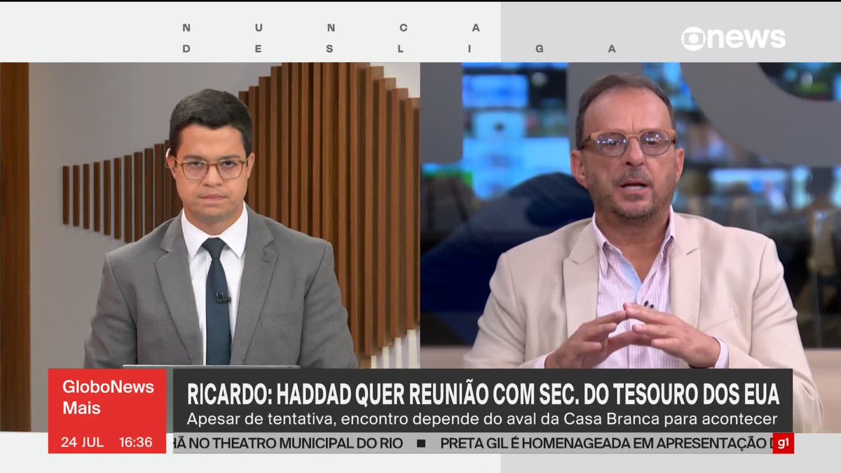 "Lula está mostrando o discurso para 2026. É palanque eleitoral. Lula está abraçado à bandeira da pátria", diz Octavio Guedes, ao comentar fala do presidente sobre tarifaço, de que Trump "não quer conversar". ➡ Assista à #GloboNews: #GloboNewsMais