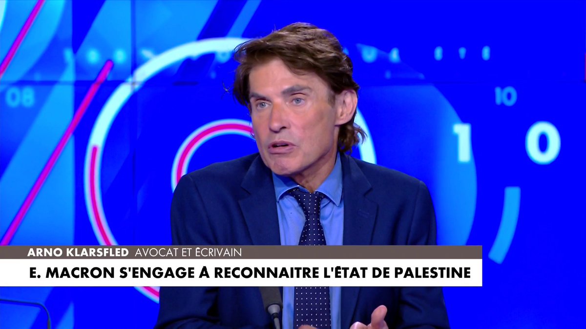 Arno Klarsfeld s’indigne sur la décision d’Emmanuel Macron de reconnaître l’État de Palestine : «Emmanuel Macron donne du poids à l’islamisme»