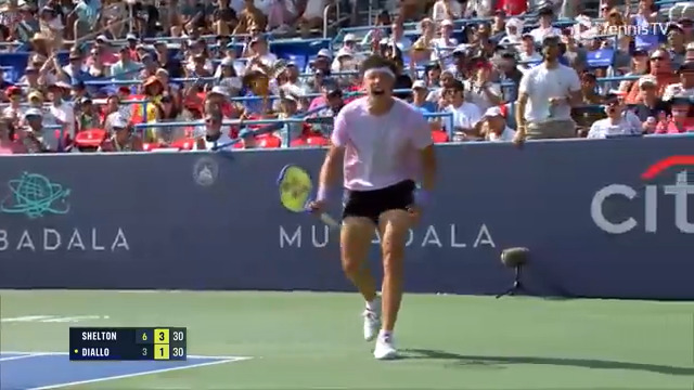 It doesn't get much better than this!!! Electrifying pass from Ben Shelton ⚡️⚡️⚡️ Mubadala Citi DC Open | #MubadalaCitiDCOpen