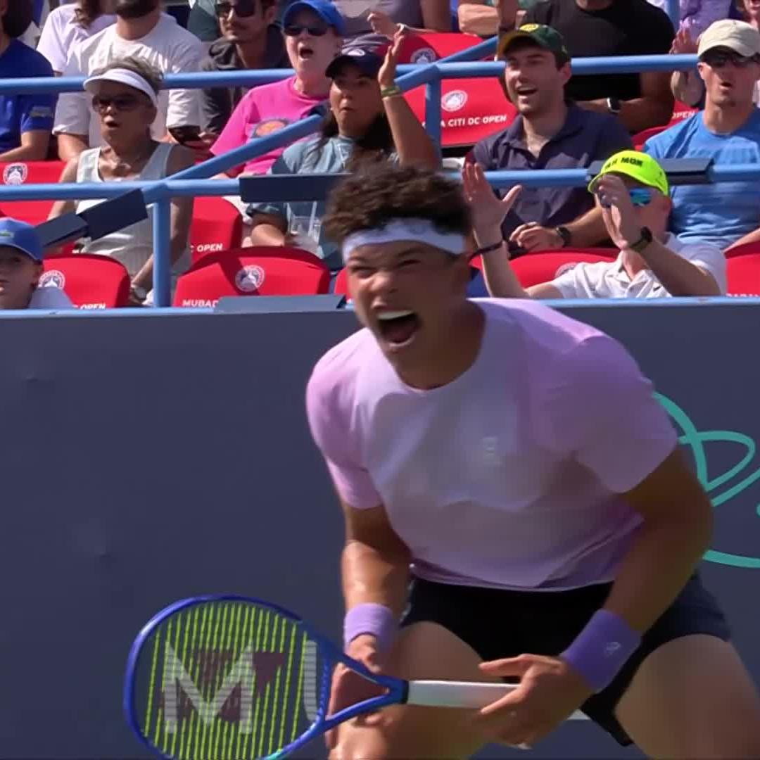 SPECIAL off the forehand wing 🤩 Take a bow, Ben Shelton 👏 #MubadalaCitiDCOpen