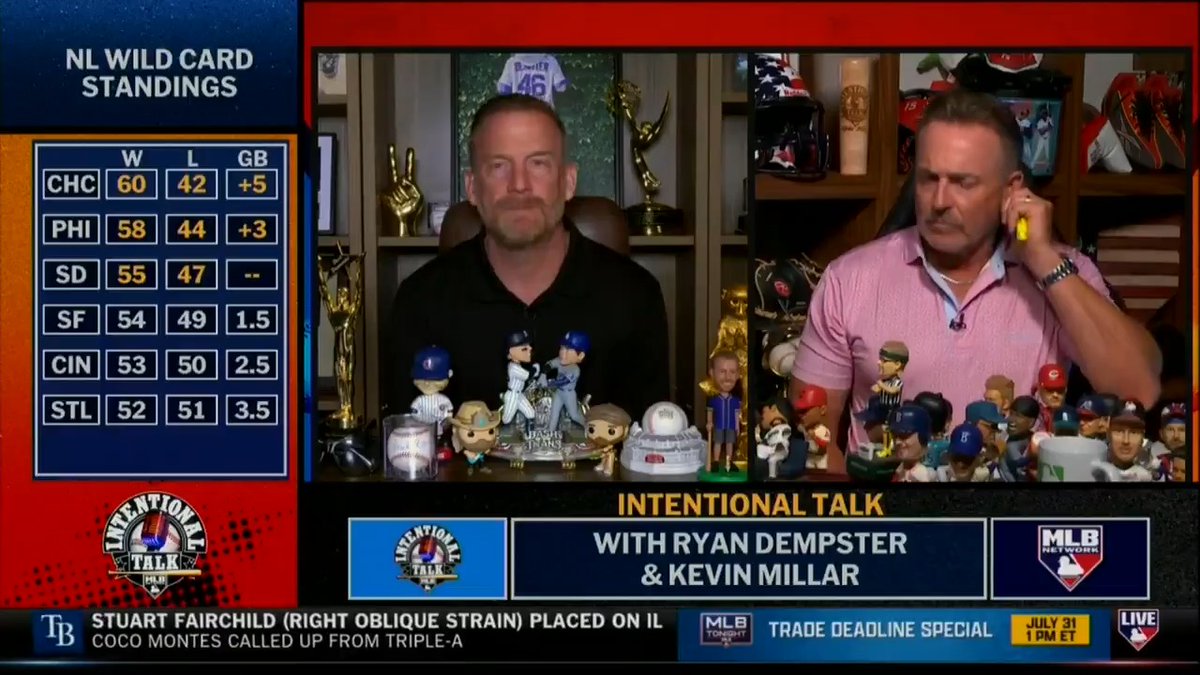 The Cardinals are 3.5 GB back from the Padres who hold the last NL Wild Card spot, but they play each other seven times in the next 10 days 👀 Will St. Louis push for the Postseason or sell at the Trade Deadline? Kevin Millar | RyanDempster