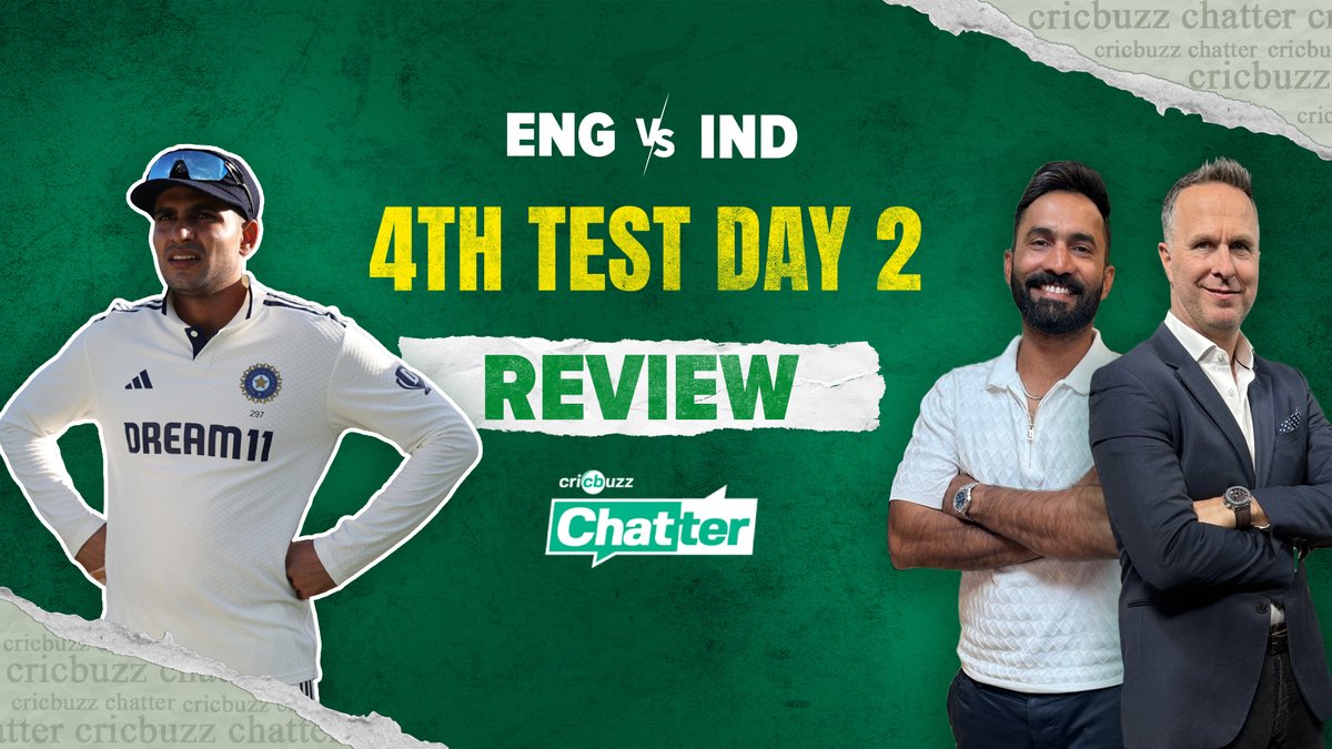 Rishabh Pant’s grit powers India to 358 💪 Duckett, Crawley punish India’s wayward bowling 🏏 DK & Michael Vaughan review Day 2 of the 4th #ENGvIND Test, on Cricbuzz Chatter