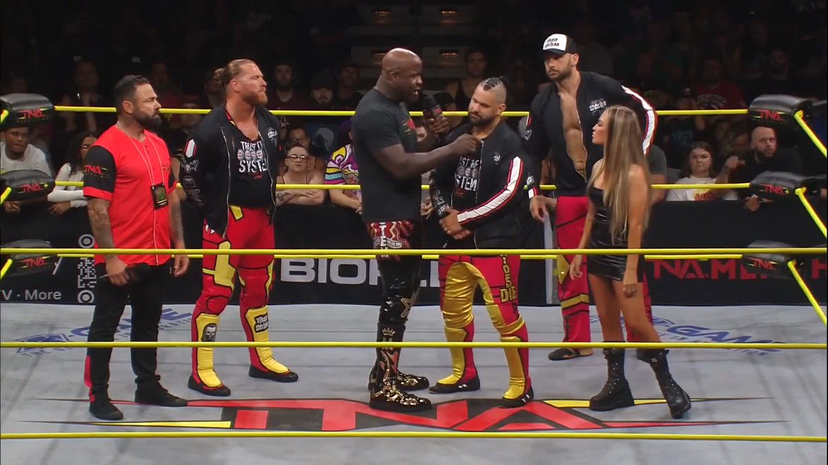 The System is ready to fight for TNA! Brian Myers Edward Edwards MOOSE™️ Dango LISH Watch #TNAiMPACT LIVE on TNA+: