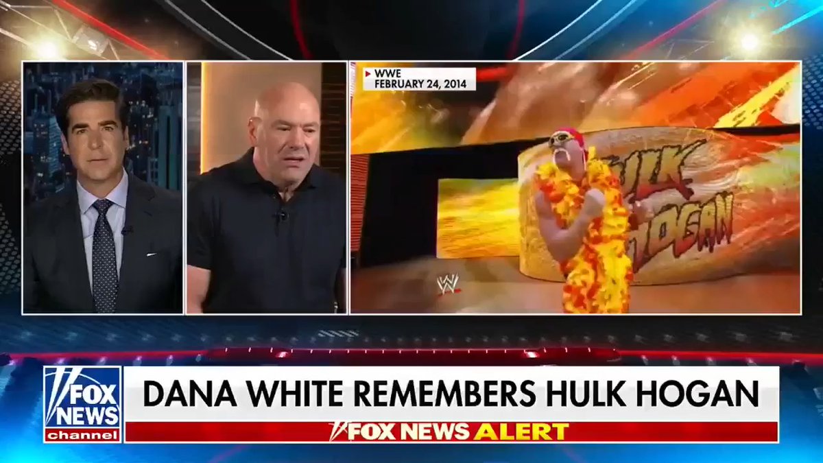 "He was a good man, he loved the president and obviously he loved America." UFC President danawhite reveals to Jesse Watters the conversation he had with Hulk Hogan during the RNC.