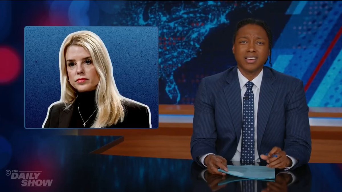 Even Pam Bondi’s cornea is like, “Release the Epstein files or I quit!”