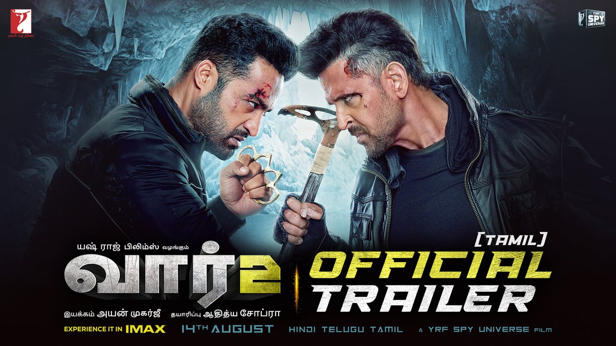 You’ve taken sides before… But this time, everything changes. #War2Trailer (Tamil) is out! #War2 only in theatres from 14th August. Releasing in Hindi, Telugu and Tamil. Hrithik Roshan Kiara Advani #AyanMukerji #YRFSpyUniverse Yash Raj Films