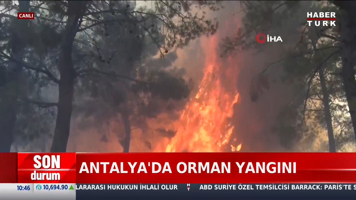 #SONDAKİKA 🚨 Antalya'nın Aksu ilçesinde büyük bir orman yangını çıktı.