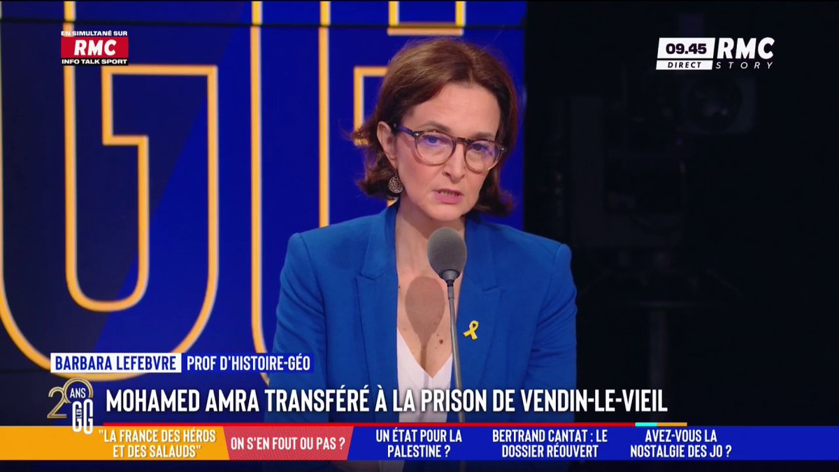 ⛓️ Mohamed Amra est arrivé à la prison de Vendin-le-Vieil: "Ce qui me gêne c'est la starisation de ce personnage, qui est une ordure absolue!", dit Barbara Lefebvre #GGRMC