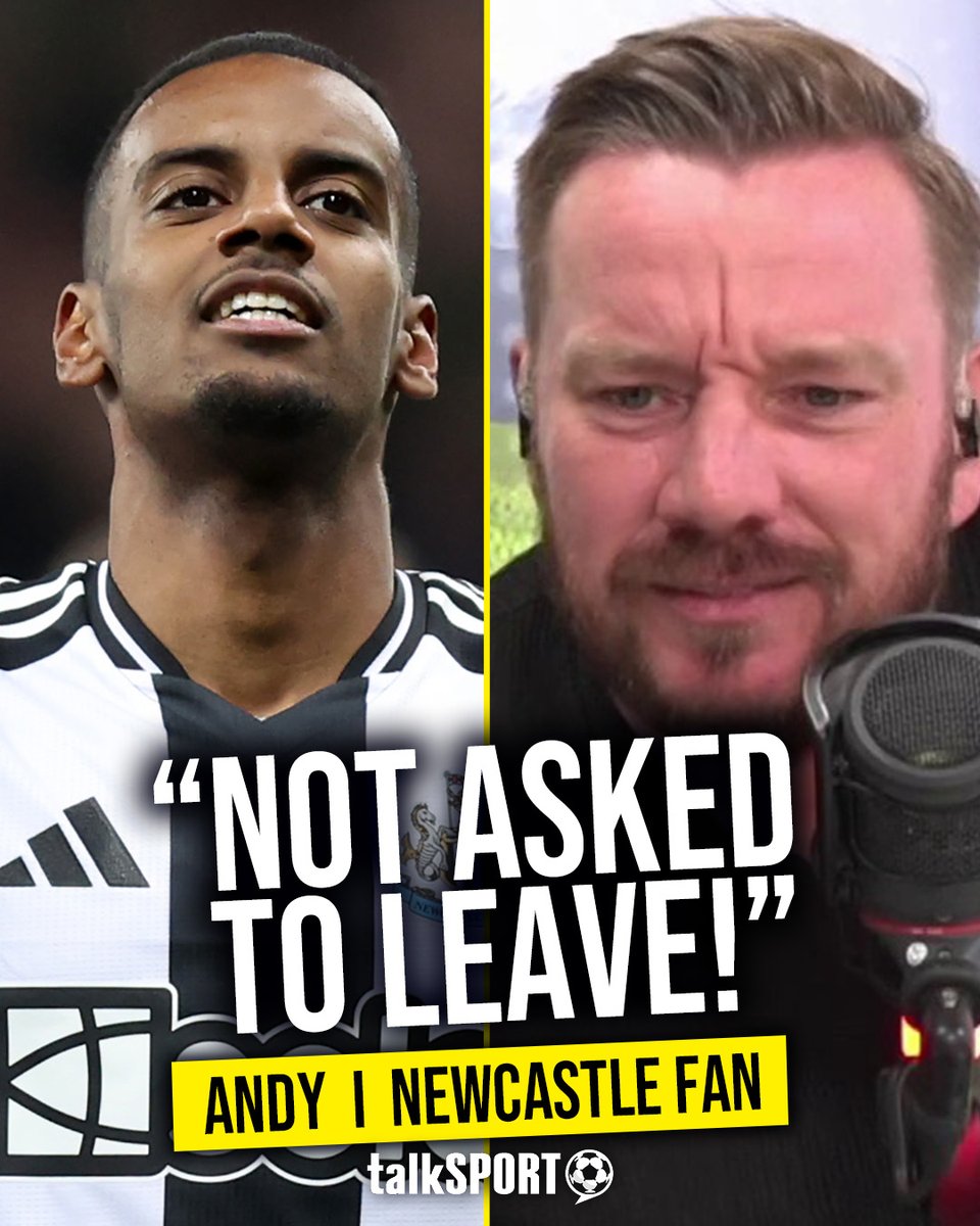 🤷♂️ Caller: "Isak has not asked to leave! He's asked to look at the options!" 😅 O'Hara: "That means he wants out!" 😡 Caller: "He's not verbally said 'I want to leave!'" This #NUFC fan is refusing to accept Alexander Isak wants to leave the club! 👀
