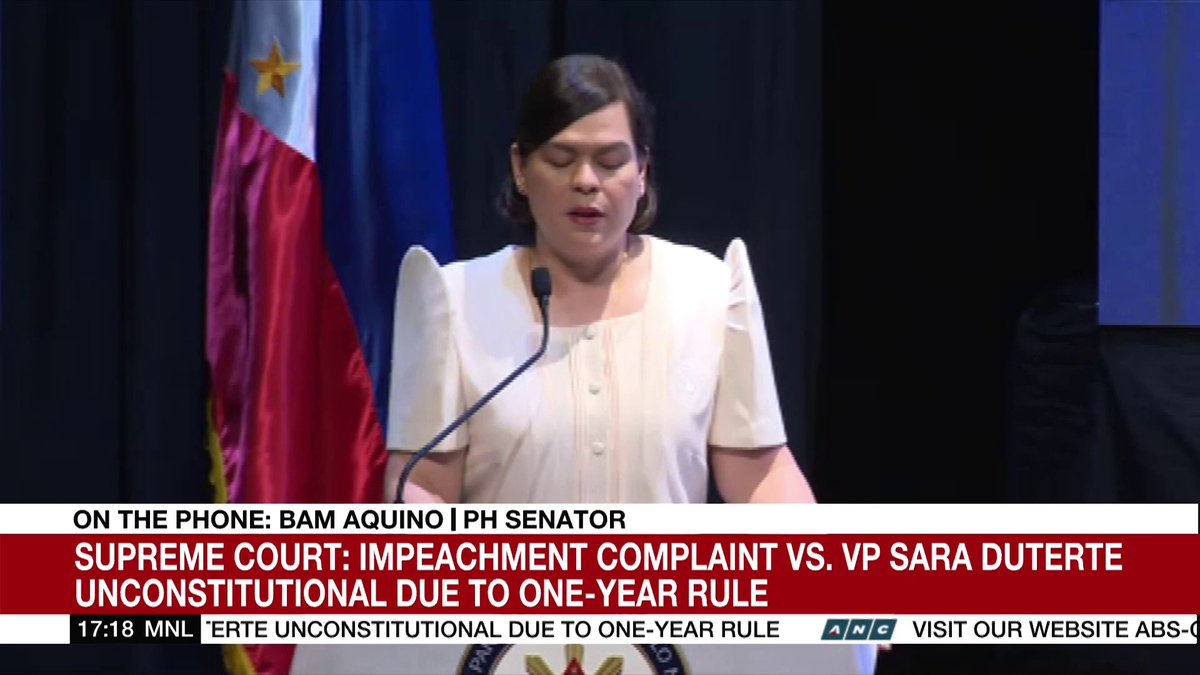 “Shocking that it happened.” Senator Bam Aquino laments the Supreme Court’s decision to block the impeachment trial of Vice President Sara Duterte, as he believes that it must continue since the Senate has already convened as an impeachment court.
