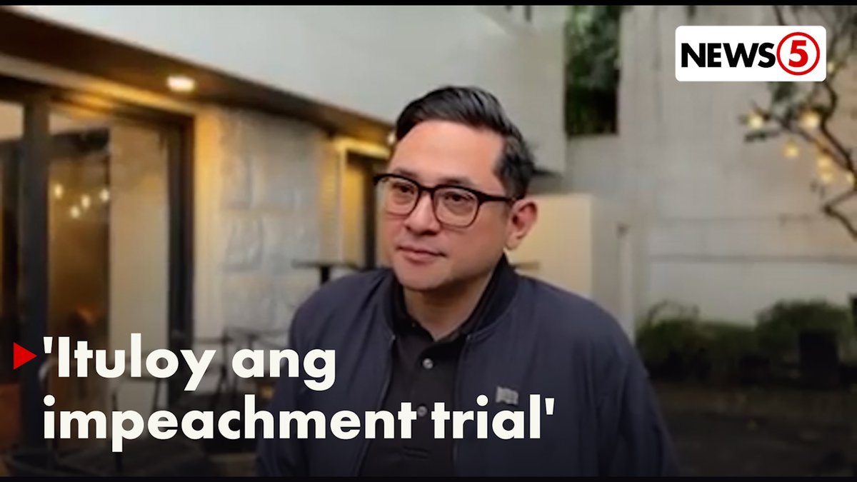 'HANDA NA KAMI; DAPAT ITULOY ANG IMPEACHMENT TRIAL' 'Yan ang pahayag ni Sen. Bam Aquino kasunod ng pagdedeklara ng Supreme Court na "unconstitutional" ang pagpapatuloy ng impeachment trial ni Vice Pres. Sara Duterte. #VPSaraOnTrial