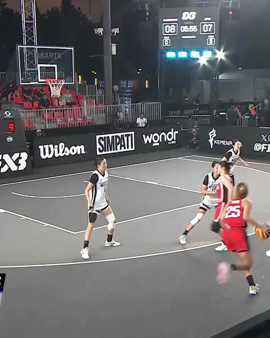 Katsura loses it and still lays! 😮‍💨🇯🇵 #3x3WSJakarta #3x3WS