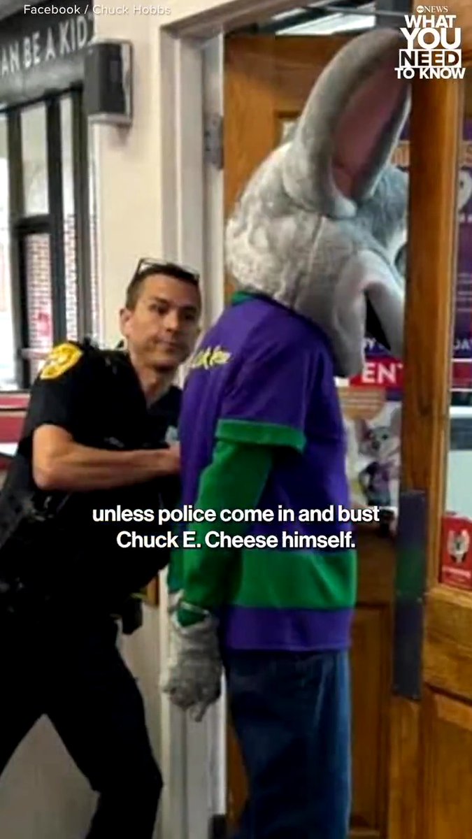 A Chuck E. Cheese's mascot has been arrested in Florida after a customer ratted him out as an alleged thief, police said. What You Need to Know is now streaming exclusively on Disney+. Stream now: