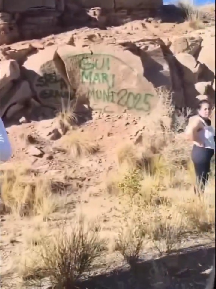"Dique Potrerillos": Porque informan que la Justicia identificó a los turistas que vandalizaron rocas en ese lugar de Mendoza